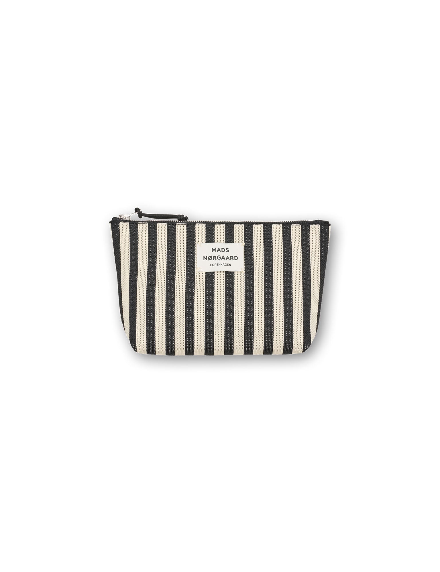 Knit Stripe Hof toilettaske – Black/White